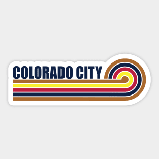 Colorado City Arizona horizontal sunset Sticker